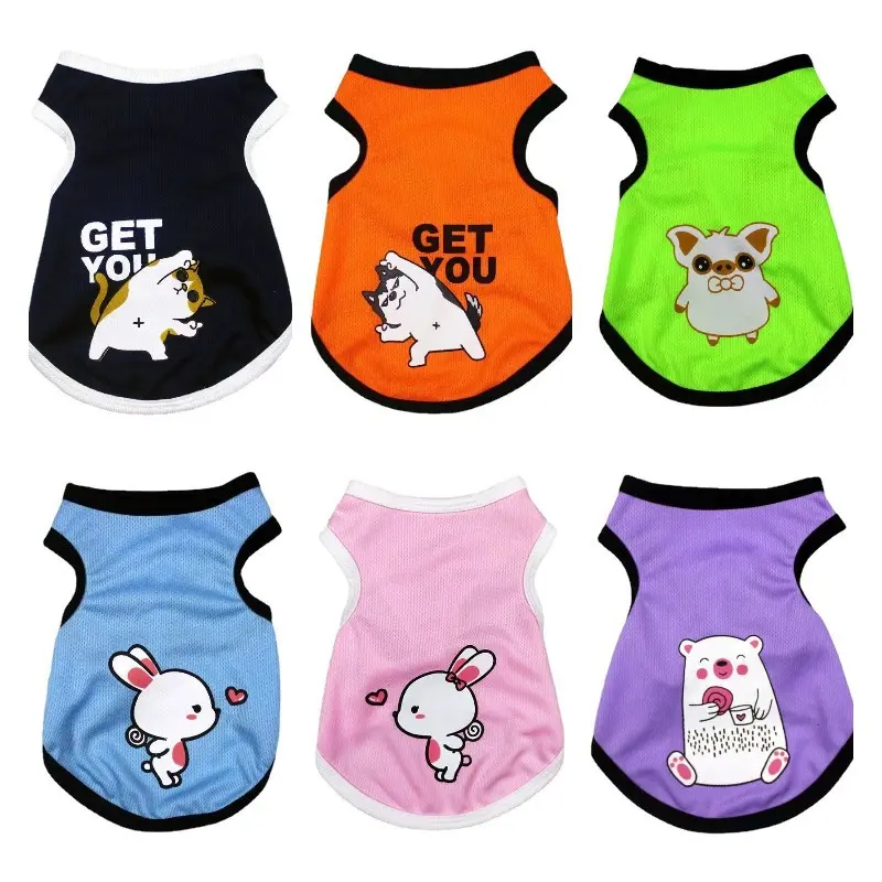 1-8Kg Dog Clothes Cat Clothes Teddy Pomeranian Medium and Small Dog Clothes Rabbit Clothes Breathable