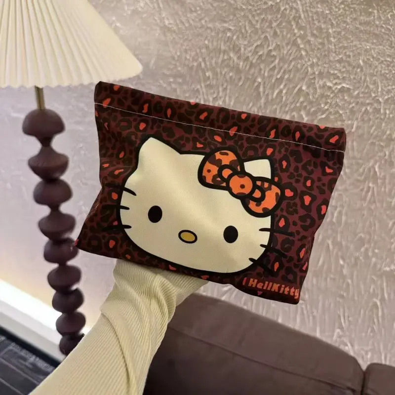 Túi Cầm Tay Hello Kitty, Dung Tích Lớn, Cầm Tay, Đồ Trang Trí Tinh Tế, Giá Trị Cao, Lưu Trữ, Túi Trang Điểm Hoạt Hình Dễ Thương, Năm 2025 6