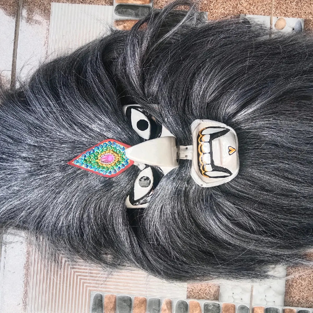 ganongan rambut sintetis
