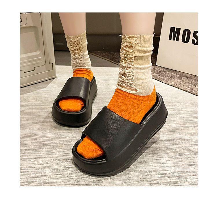 Product Introduction of Áo Đi Bên Ngoài Nam, Không Trơn Trượt, Dép Xăng Đan Tăng Dễ Phối Đồ Thời Trang Mới Mùa Hè Cho Nữ, Chất Liệu Eva, Khử Mùi, Thích Hợp Cho Nữ Đế Bằng Slipper DéP Quai Ngang Đồng Dép Lê 21