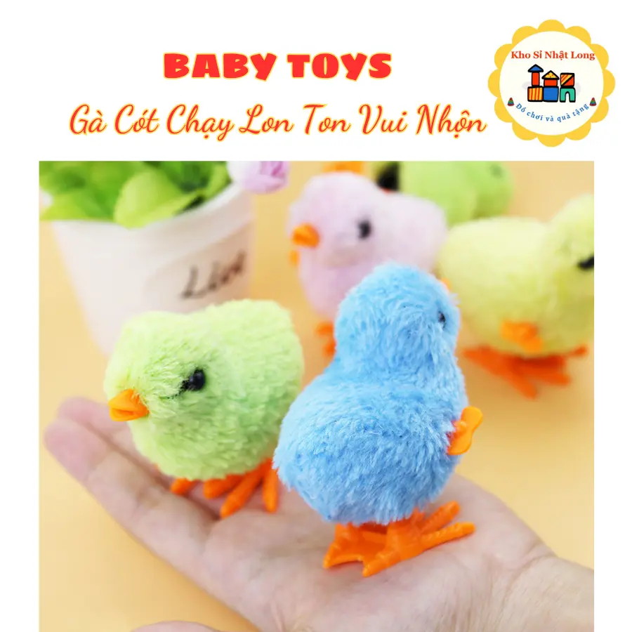 GÀ CON LON TON  Đồ Chơi CHẠY BẰNG DÂY CÓT CỰC VUI CHO BÉ