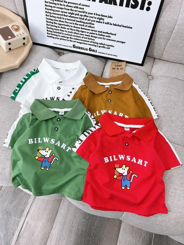 [Shin Kids] (7-20kg) Áo lẻ Cotton Có Cổ In Chữ Dễ Thương Dành Cho Bé.Đồ Bộ cho Bé,Đồ ngủ cho bé, đồ mặc nhà cho bé.Đồ Tết Bé Trai