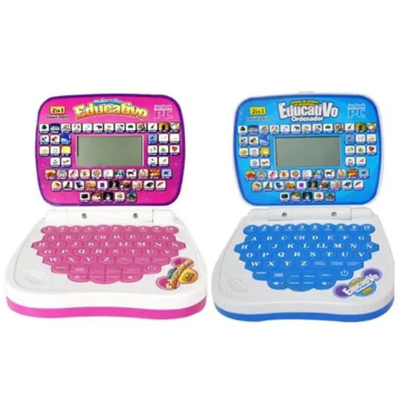 Product Introduction of English Laptop Toy Children's Spanish Point Reading Early Learning Machine Multifunctional Bilingual Learning Machine 12