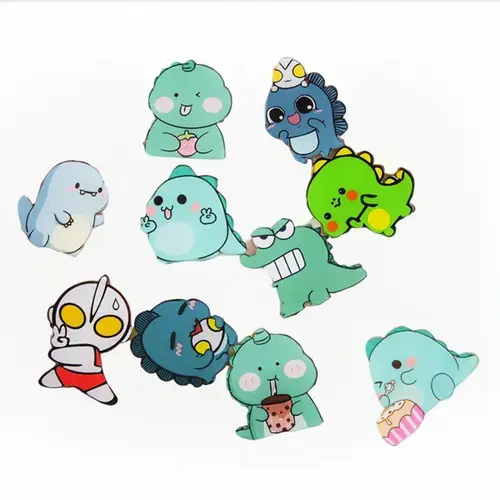 Huy Hiệu Cài Áo, Huy Hiệu Cài Balo Anime Cute, Ghim Pin Cài Cặp Nhân Vật Hoạt Hình Khủng Long đồ 1k Women Nữ