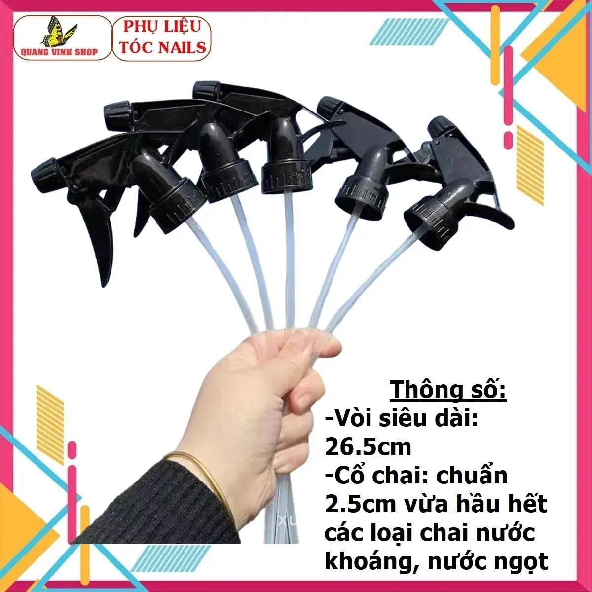 Đầu vòi xịt thay thế cho bình xịt dài 26.5 cm