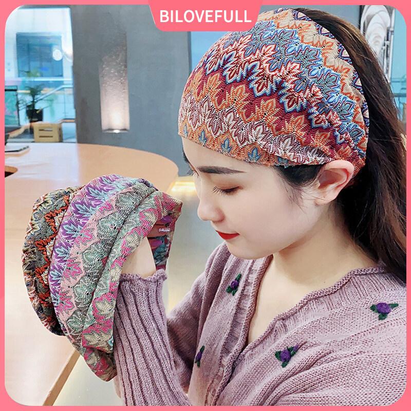 Băng Đô Rộng Vành Mỏng Thời Trang Cổ Điển Khăn Trùm Đầu Tóc Ép Cho Nữ BILOVEFULL Vận Chuyển Từ Việt Nam