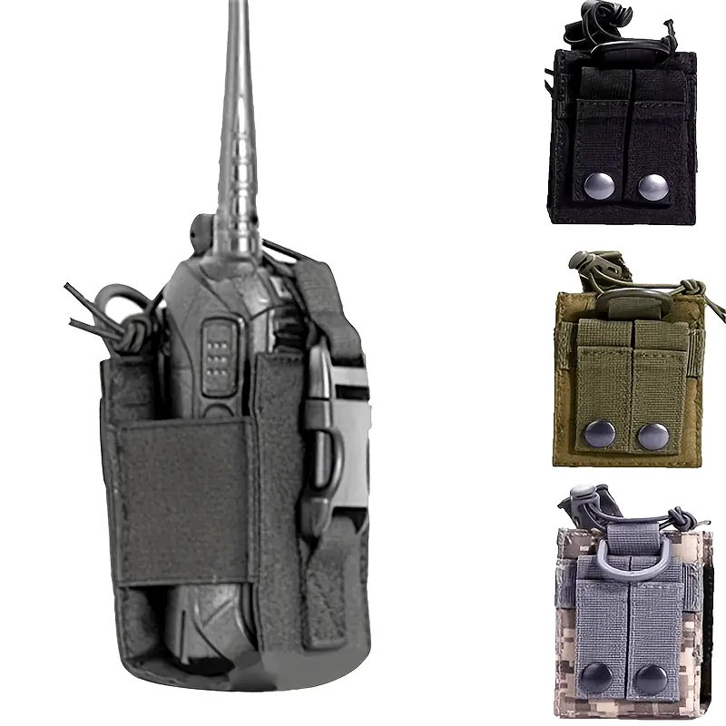Outdoor Portable Military Radio Holder Bag Pouch Pocket For Molle 600D