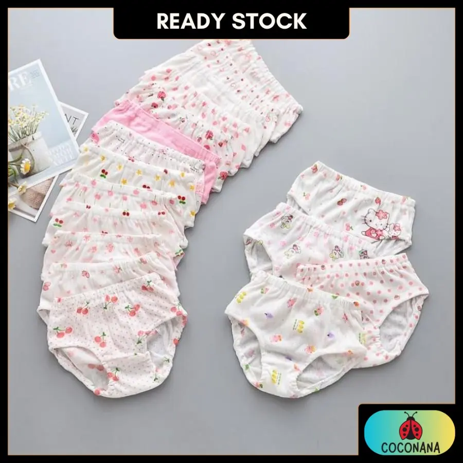 Coconana Baby Panty 3M-3Y Kids Girl Panties Cotton Seluar Dalam Budak Perempuan Toddler Baby Spender Underwear Baby Girl Panty Anak Baju Kanak Kanak Baju Raya Budak