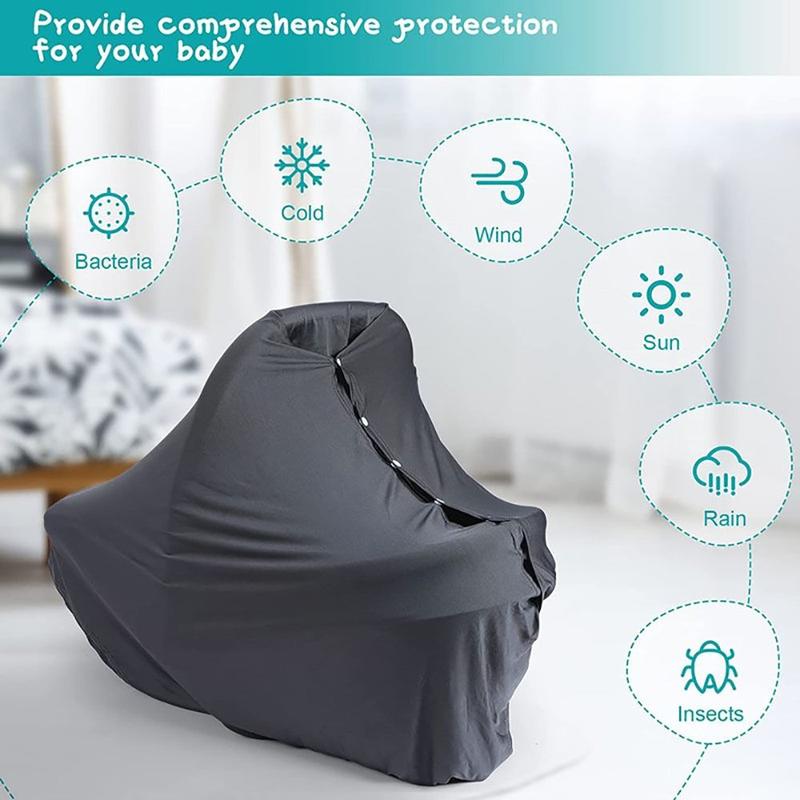 Product Introduction of Accessories Multi-functional Privacy Breastfeeding Shawl Muslin Fabric Privacy Protection Nursing Cover Solid Color Baby Nursing Poncho 15