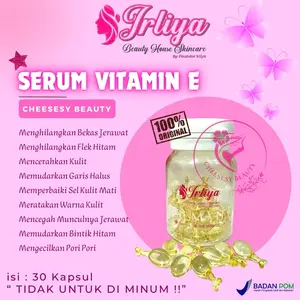 IRLIYA BEAUTY SKINCARE ( SERUM VITAMIN E 30 Kapsul ) SERUM WAJAH ,TIDAK UNTUK DIMINUM!!