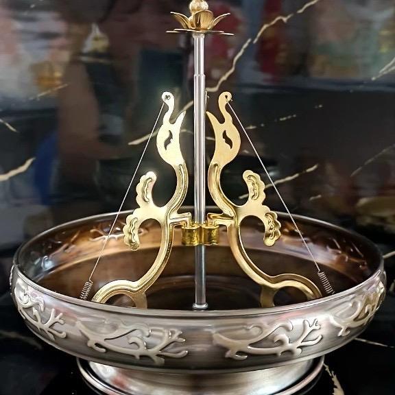 Khay cắm nhang vòng chất liệu sắt mạ vàng - Trang trí bàn thờ, phòng thờ Decor Decor Phòng gomsu luxury lọ hoa 1