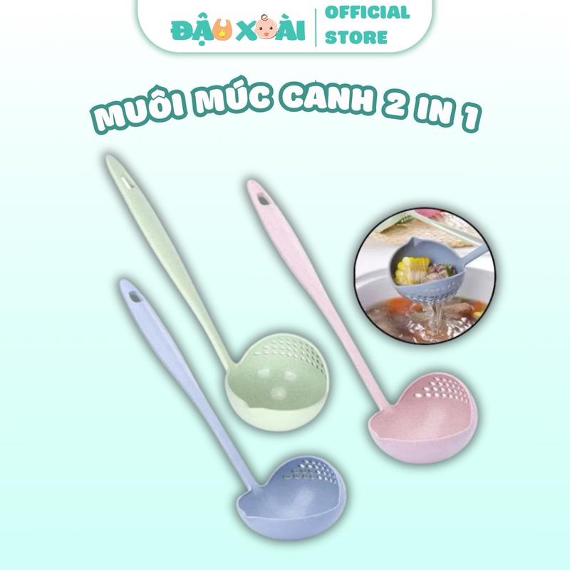 Muôi múc cháo, múc canh Cho Bé nhựa lúa mạch Voi Cho Bé