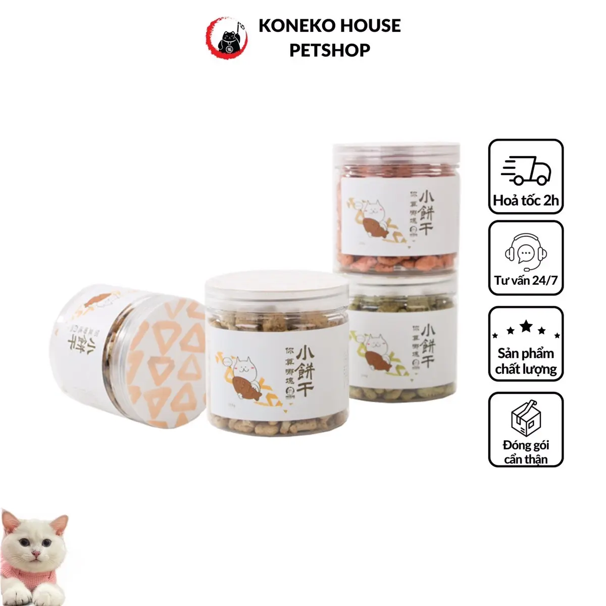 Bánh thưởng các loại cho mèo