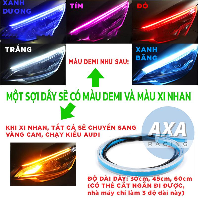 Product Introduction of Dây đèn led mí dẻo chạy đuổi Audi gắn cho xe máy, ô tô DC 12v 15