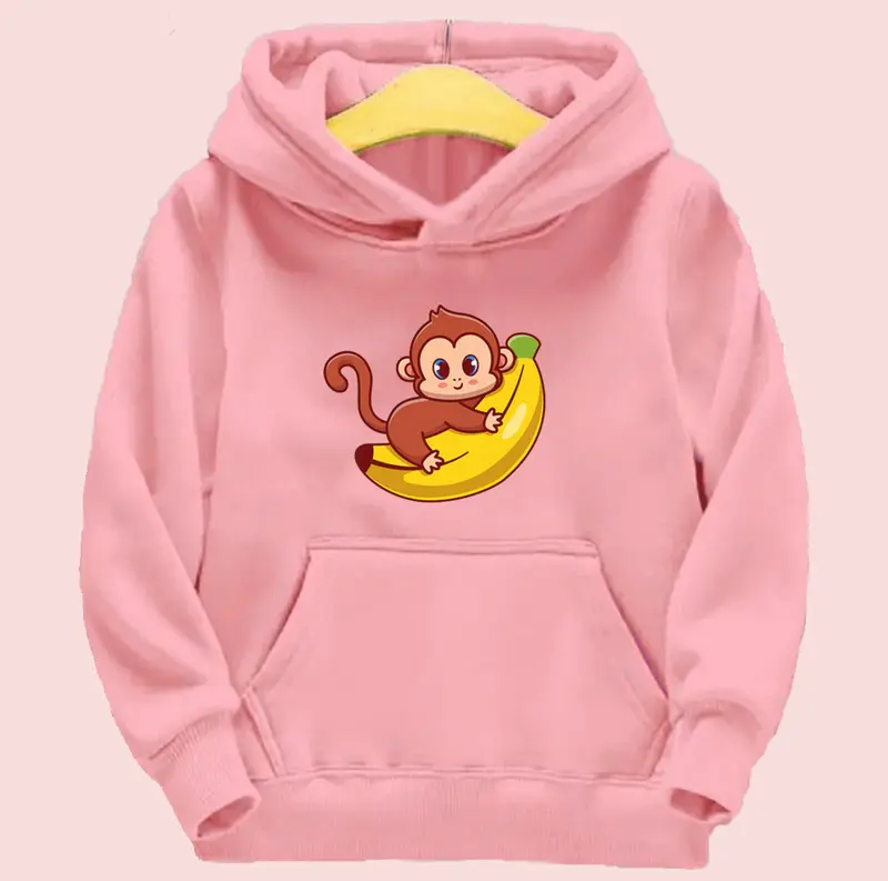 HOODIE ANAK LUCU MONKEY BANANA usia 1-10 tahun LAKI LAKI / PEREMPUAN Fashion 2