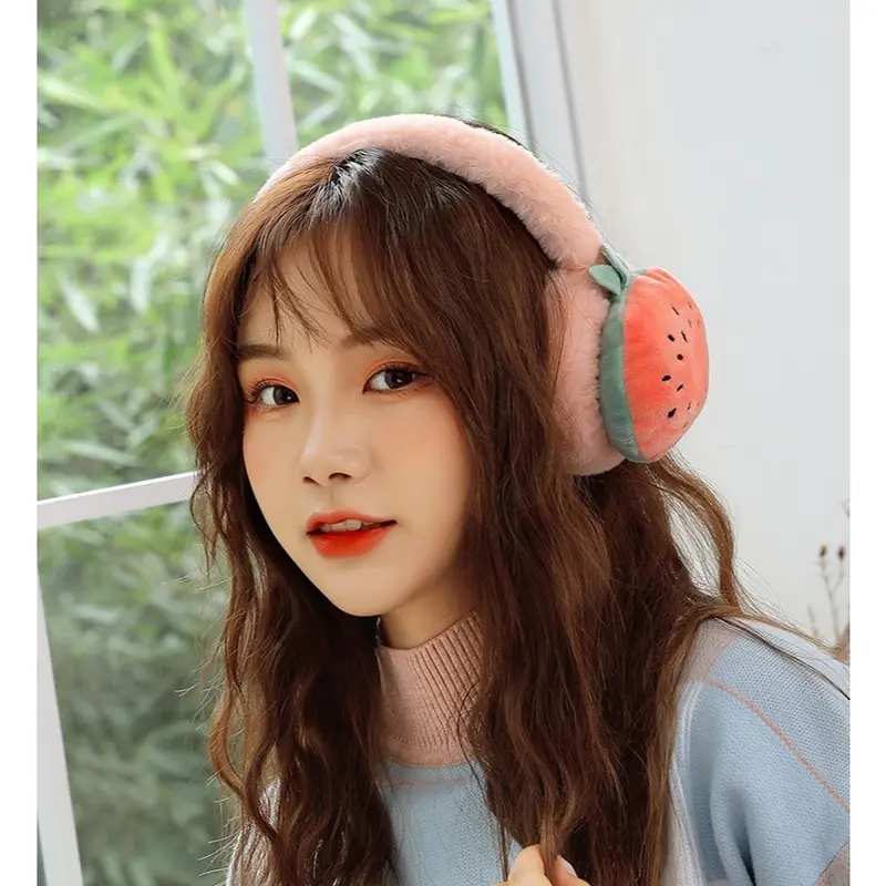 Bịt Tai Giữ Ấm Mùa Đông Cho Trẻ Em và Người Lớn Hình Hoa Quả, Động Vật Dễ Thương Ngộ Nghĩnh 7
