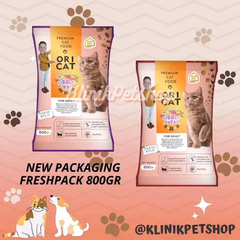 Oricat Adult 800GRAM Freshpack - Ori Cat Adult New Packaging 800gr