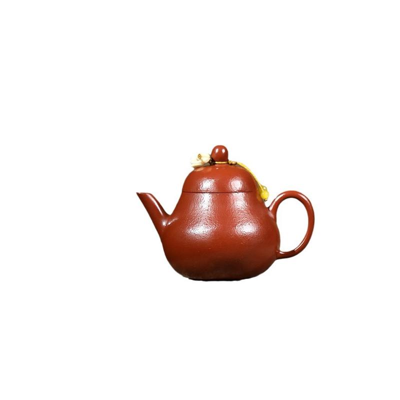 # Zisha Teapot# [Lifetime Fidelity] Yixing Zisha Teapot Pure Handmade Famous Authentic Tea Making Large and Small Capacity Tea Set Yixing Zisha Teapot Famous Handmade Raw Ore Small Coal Kiln Cinnabar Sand Small Autumn Water High-End Teapot 4