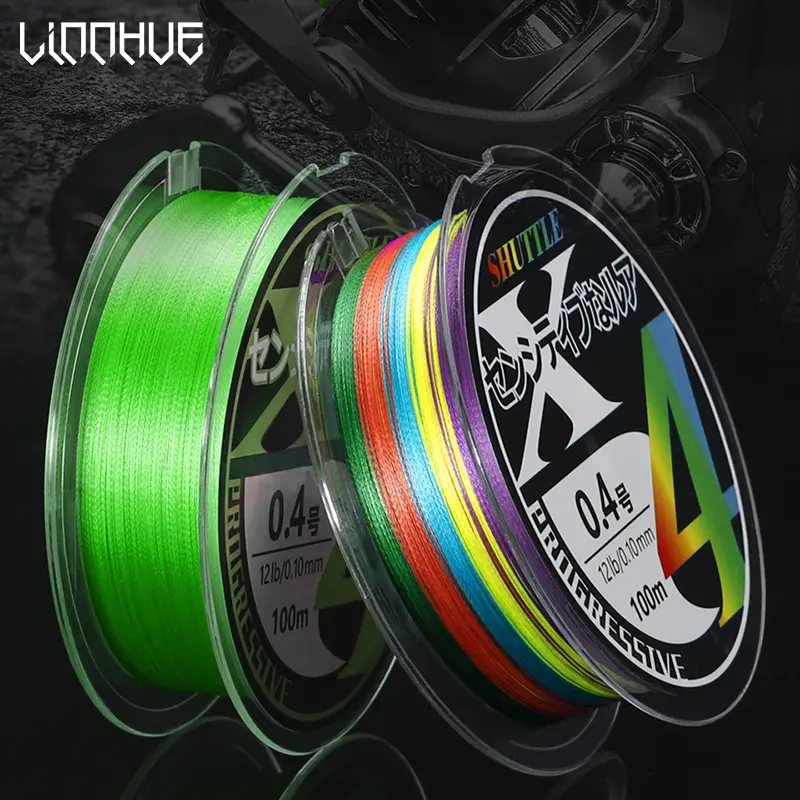 Dây PE, LINNHUE, 100M, 4 Sợi Siêu Chắc, Dệt, Dây Câu Cá, Đa Sợi, Nhật Bản, Nhiều Màu, Thích Hợp Để Câu Cá Chép Nước Mặn, Dây Câu Cá, Với Dụng Cụ