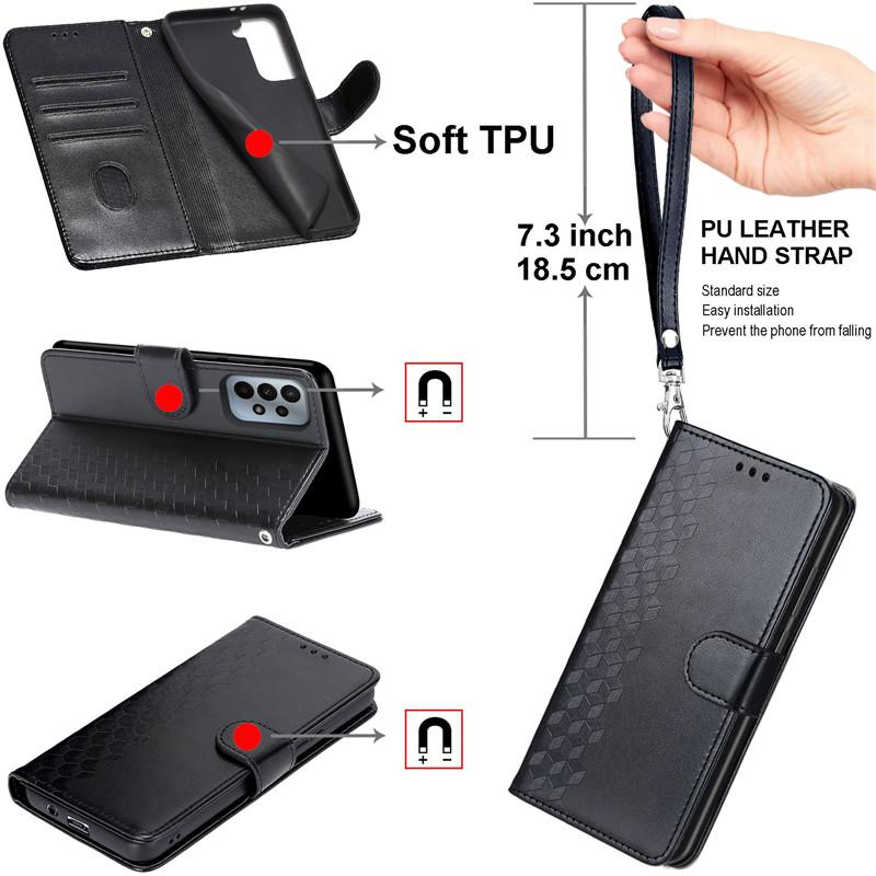 Product Introduction of Leather Case For Samsung Galaxy A24 4G Shockproof Cases Wallet Flip Cover For Sam  A14 4G A34 A54 5G A245F 3D Pattern Etui Coque 9