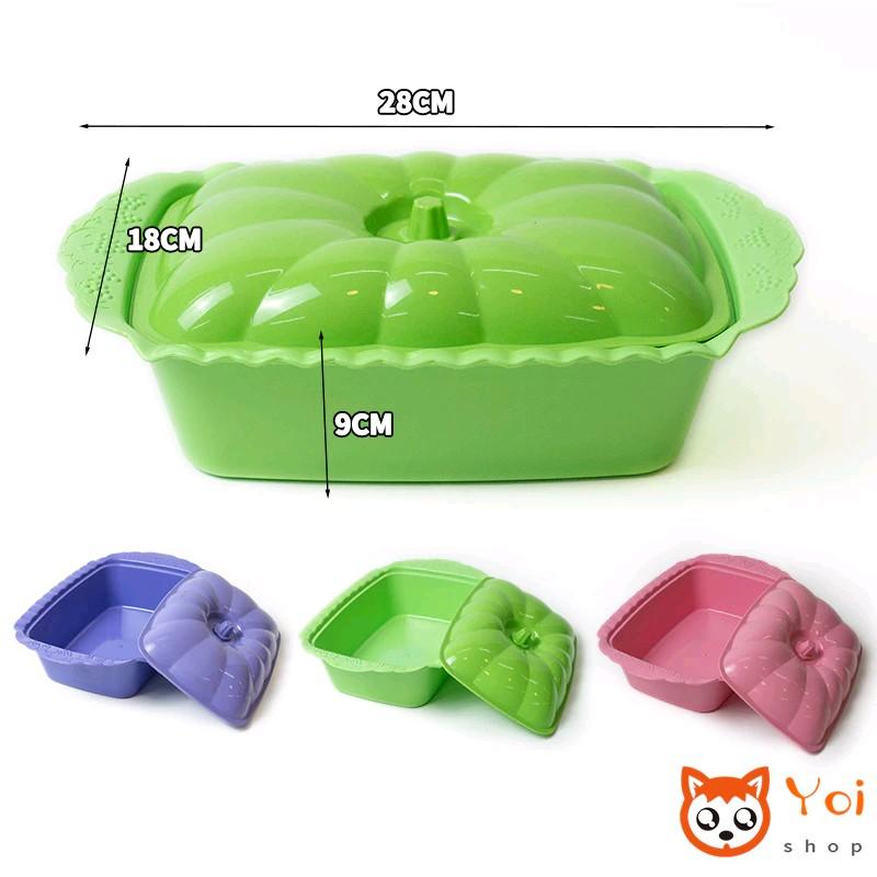 Party Set /Piring Plastik Set 28pcs/ Piring 6pcs Mangkok 6pcs Basi Segi 4pcs 4