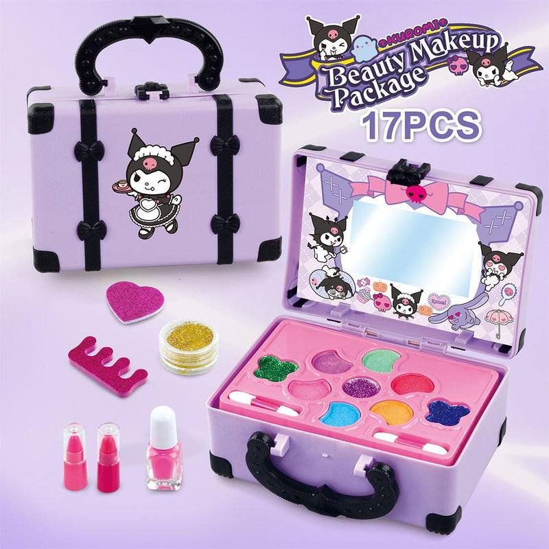 Product Introduction of Girls Cosmetics Makeup Pretend Toy Kit Portable Make Up Washable Play Makeup Toys For Children Kids  Gift Toys 22