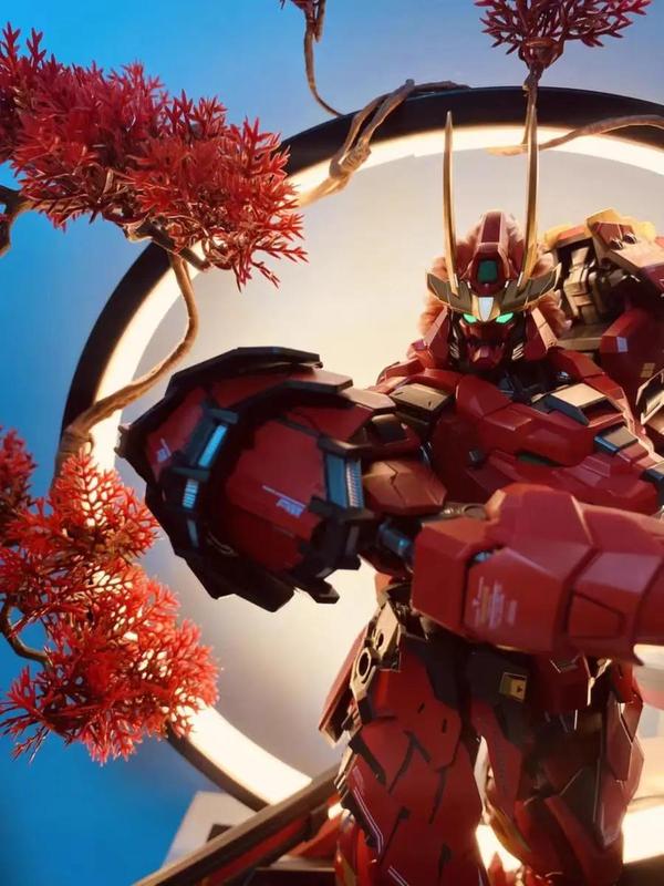 Product Introduction of In Stock Anime Mobile Suit Warm Light Led Ring Lamp Usb Socket Display Bracket Light Ring Christmas Gifts Anime Figures Toys 13