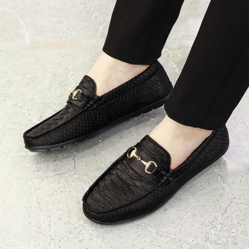  giày lười moca nam đế bệt kiểu dáng trẻ trung đế khâu bền bỉ 