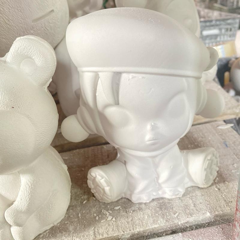 Tượng tô skull panda kèm màu và cọ cho bé 2