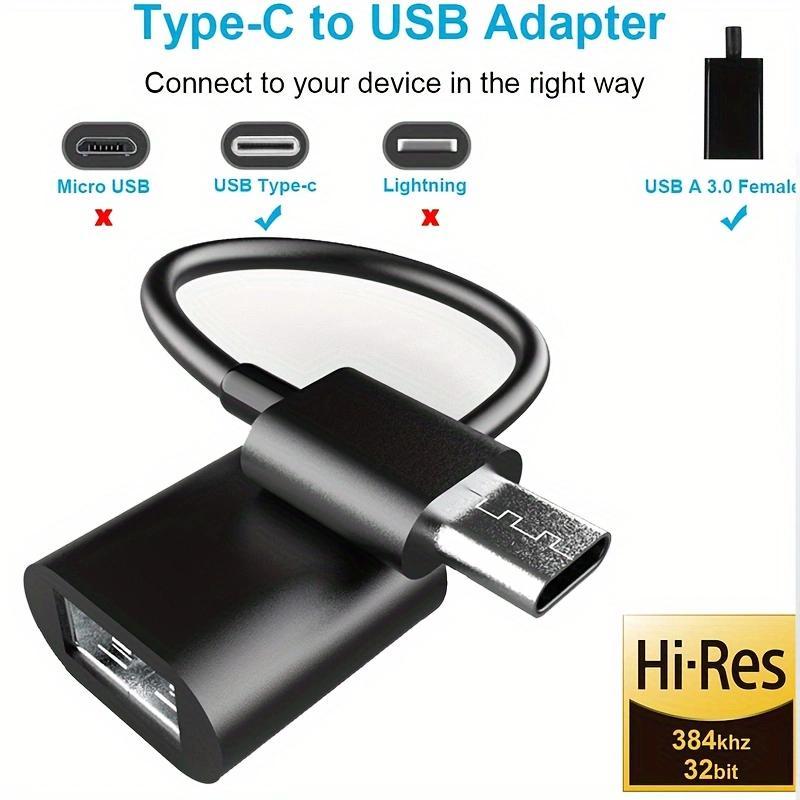 USB-C to USB Adapter, USB-C Male to USB-A Female Adapter, USB-C OTG Cable, Compatible with Pro/Air 2019 2018 2017, S20 S20+Ultra Note 10 S9 S8 2