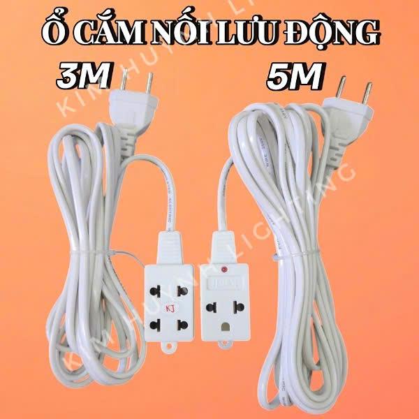  Ổ cắm lưu động liền dây dây điện nối dài dùng cho thiết bị và đèn công suất nhỏ 