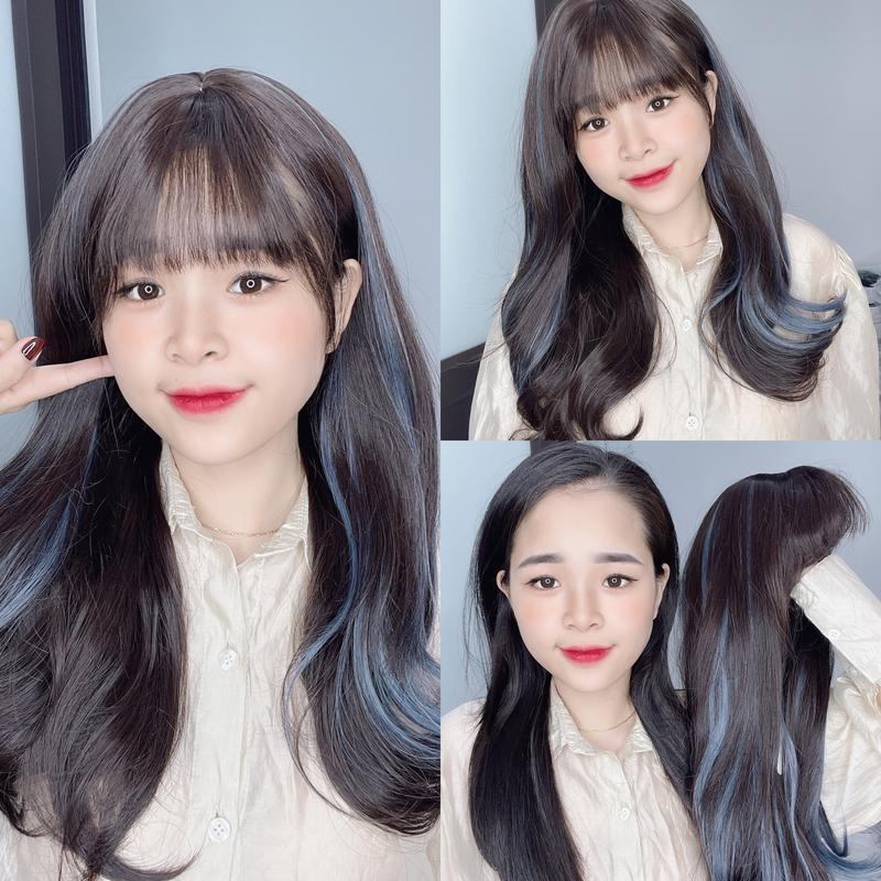 Tóc Giả Nguyên Đầu NĐ Light Xanh 5 Women Wig