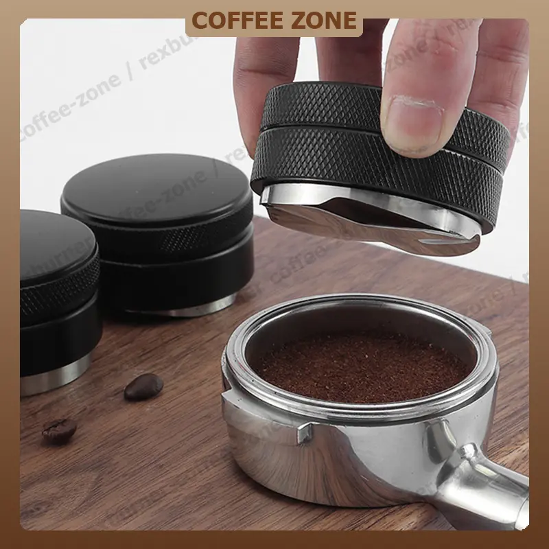 Coffee Tamper เเทมเปอร์ ที่กดกาแฟมาการอง 51/53/58 mm ที่อัดกาแฟเครื่องชงกาแฟสด ทมเปอร์มาการอง