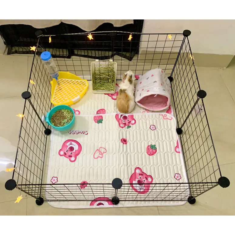 Combo lồng quây Bọ Ú (Chuột Lang) Thỏ Cảnh Chó Mèo có tặng kèm đèn led trang trí 1