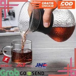 OHFIN Coffee Maker Pot V60 Drip Kettle Teko Kopi with Filter - 400ML