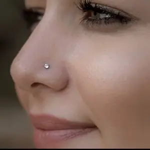 Anting hidung permata anti luntur dan anti karat stainless steel asli