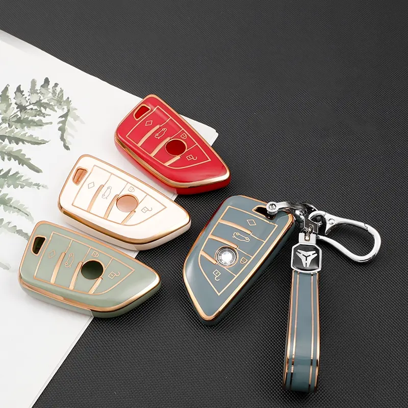For BMW M Sport Key Case Leather Car Remote Key Cover X1 X3 X4 X5 X6 F10 F15 F20 F22 F30 F31 F34 F10 F25 GT 320 E36 E46 E60 E61 E85 E86 E89 E90 E91 E92 M5