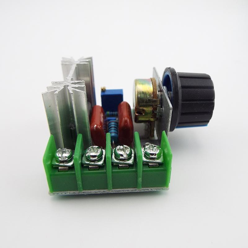 Product Introduction of AC 220V 2000W SCR Voltage Regulator Dimming Dimmers Motor Speed Controller Thermostat Electronic Voltage Regulator Module  2KSG 64