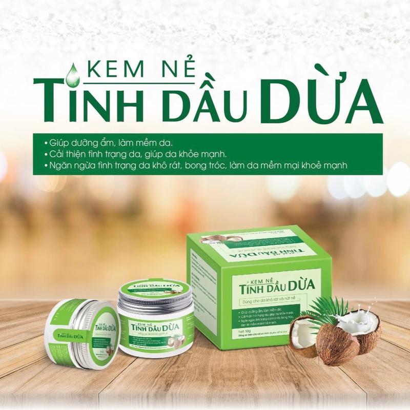  Kem nẻ Tinh Dầu Dừa dùng an toàn cho trẻ em sơ sinh và phụ nữ có thai Cho Bé 