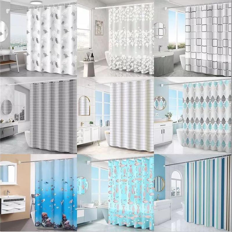 Rèm phòng tắm 180x180 cm, nhiều họa tiết, giao ngẫu nhiên 7