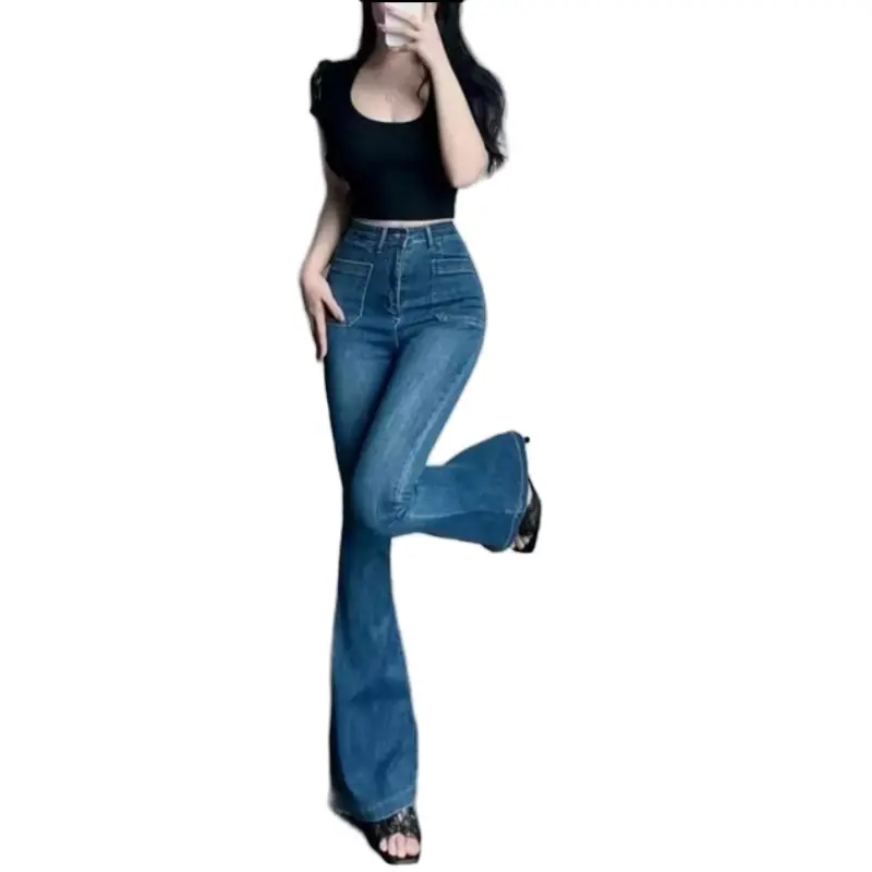 Quần jeans ống loe nữ big size (<80kg ) Women