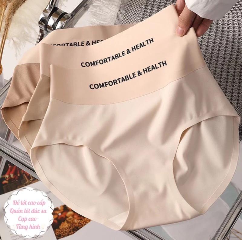 Combo 5-10 Quần Lót Nữ Đúc Su Cạp Cao Ôm Bụng Tàng Hình Chữ 40-63KG