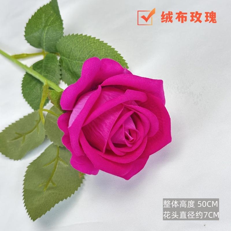 Hoa Hồng Nhân Tạo, Hoa Giả, Hoa Hồng vải nỉ Cảm Ứng Đơn, Thích Hợp Cho Thác Nước, Trang Trí Đám Cưới Và Nhà Cửa, Sắp Xếp, Hoa Giả 8