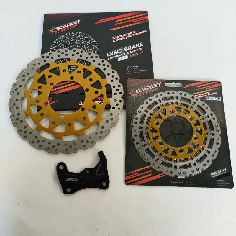 Piringan Cakram Depan Belakang KLX 150 SUPERMOTO stang kotak 1