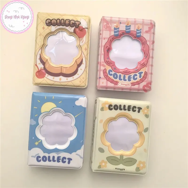 Collect Book sổ đựng card 6.5 x9cm - Abum ảnh mẫu đám mây bông hoa 0