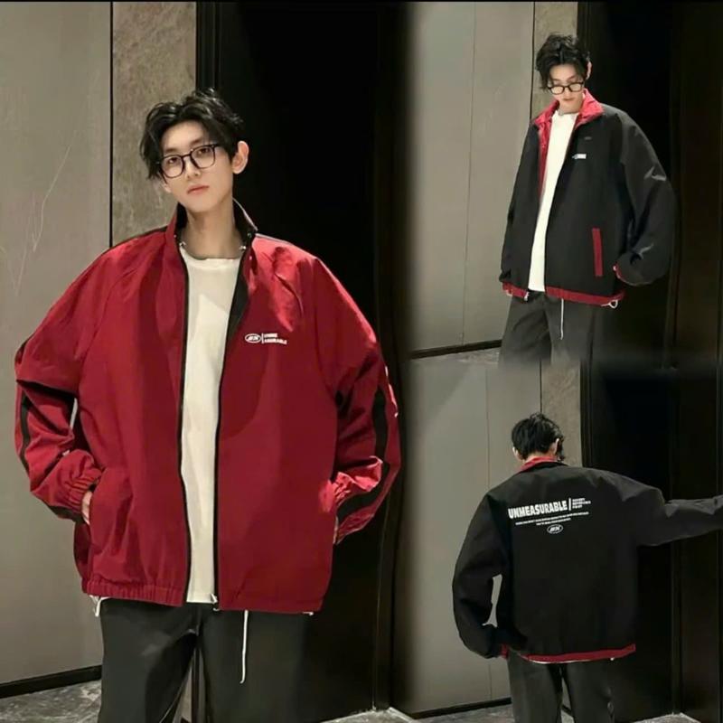   ÁO GIÓ 2 MẶT - DEAL MỞ BÁN  Áo Khoác Gió Hai Mặt - FORM RỘNG Tráng Bạc Chống Nước Chống Gió Phong Cách  Jacket  julido davuba Menswear Nam 