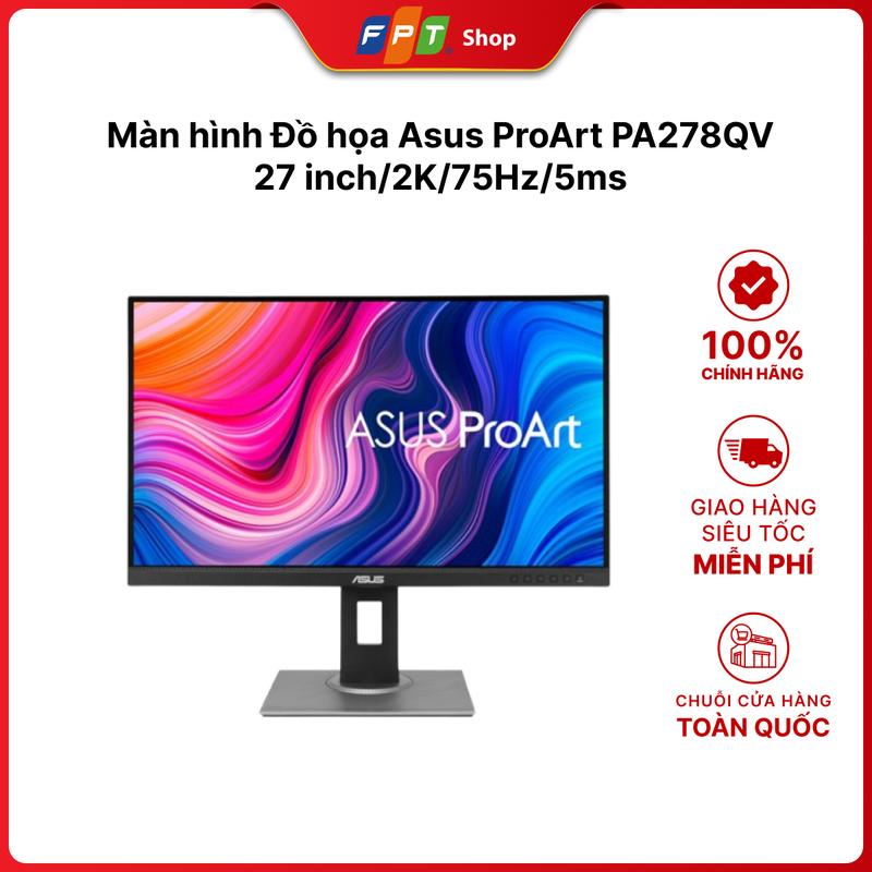[CHÍNH HÃNG] Màn hình Đồ họa Asus ProArt PA278QV/27 inch/2K/75Hz/5ms