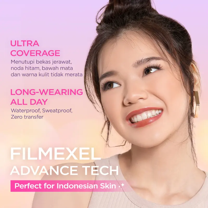 ￼DAZZLE ME Day by Day Foundation - Full Coverage Oil control Long Lasting Makeup SPF 25 PA+++ Wajah Concealer 1
