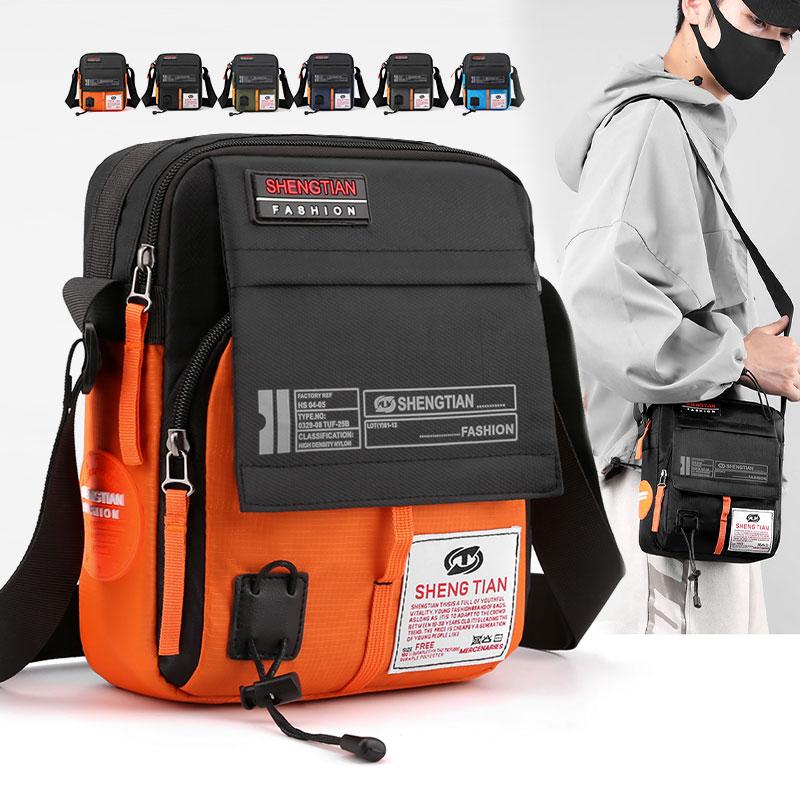 Túi Đeo Chéo Nam Thiết Kế Nhiều Lớp Nhiều Khóa Kéo Dung Lượng Lớn Túi Đeo Vai Thích Hợp Cho Bé Gái Hợp Xu hướng Và Thường Ngày túi Messenger Nam Túi Lưu Trữ Chống Nước