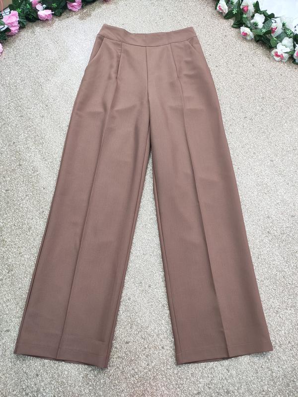 Quần tây nữ cao cấp ống suông, ống rộng, lưng cao - màu nâu cà phê - Size S-3XL, sinh viên  công sở Pants Women Ong Cotton 8